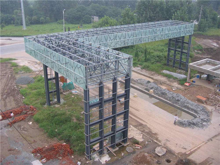 满洲里收费站网架